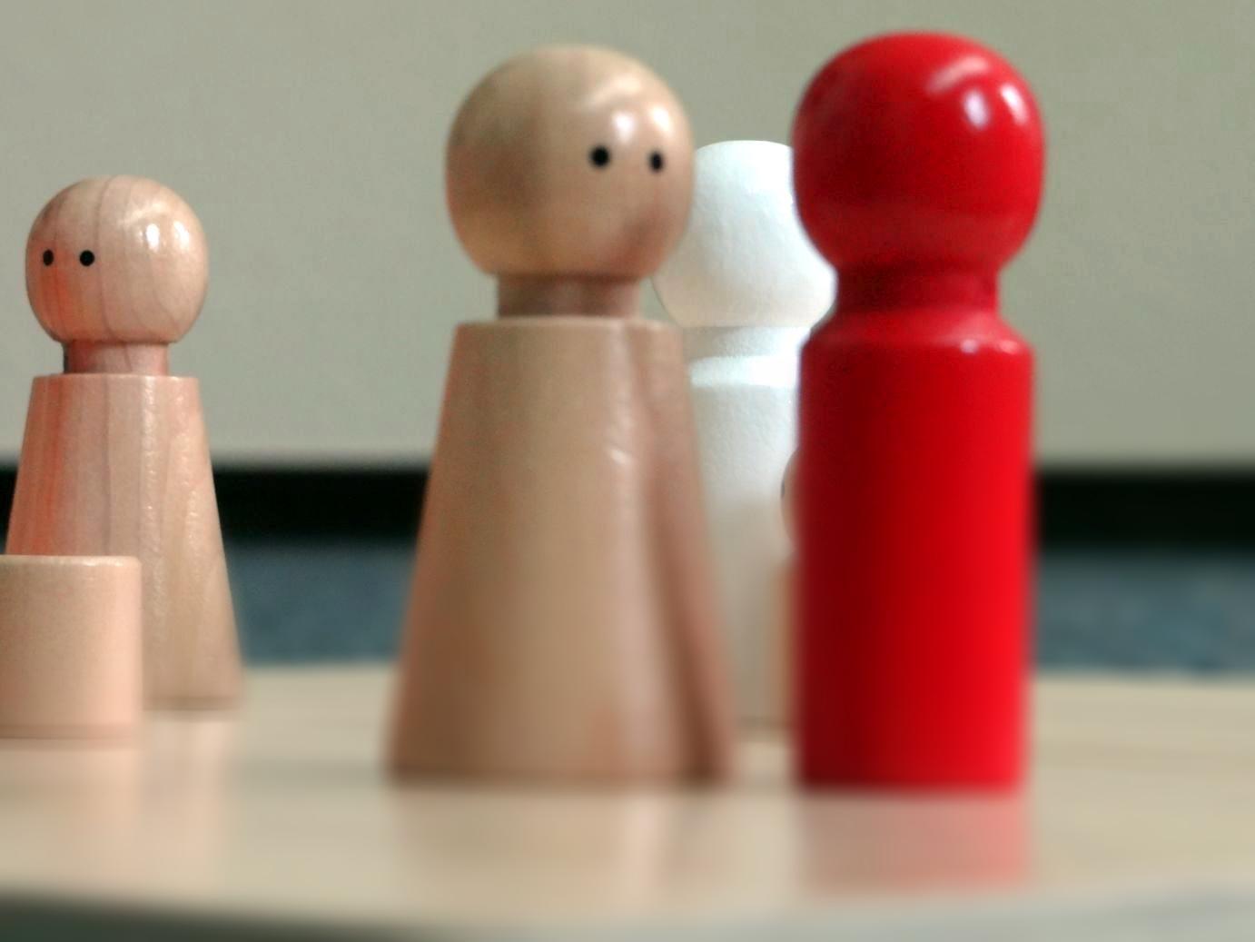 Familienaufstellung bzw. Systemaufstellung mit dem Systembrett in der CoachingPraxis in Schwäbisch Hall